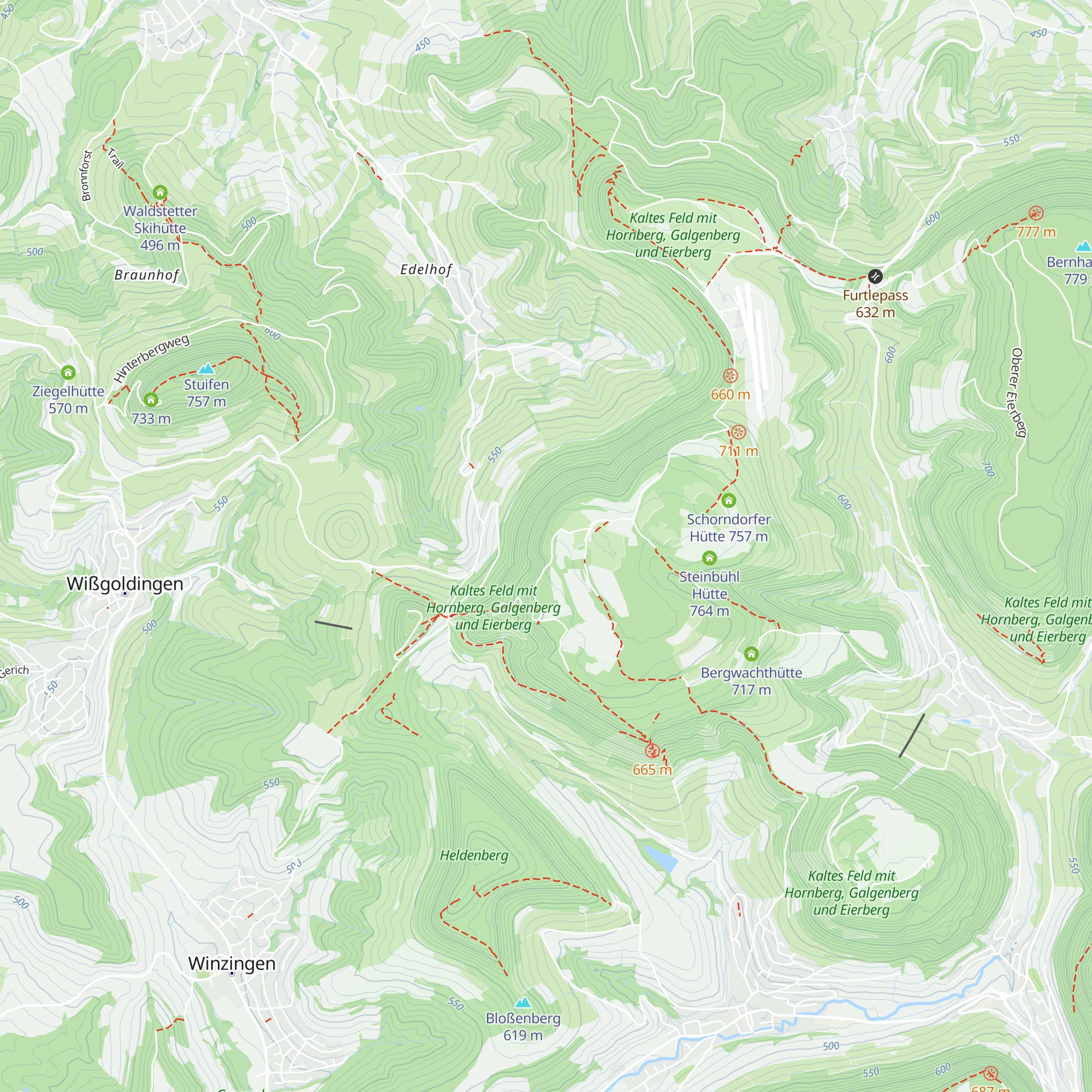Sonneck-Hütte map