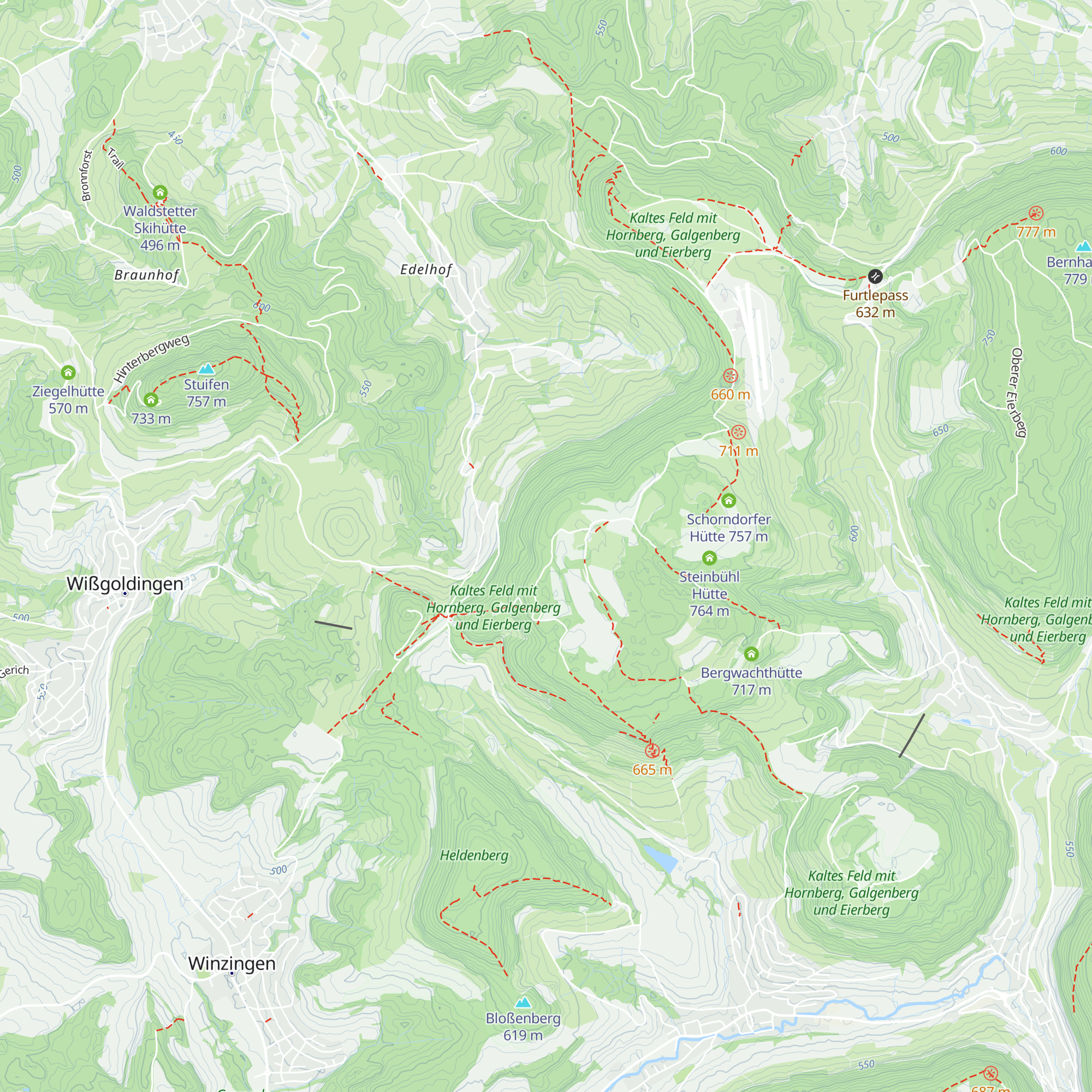 Sonneck-Hütte map