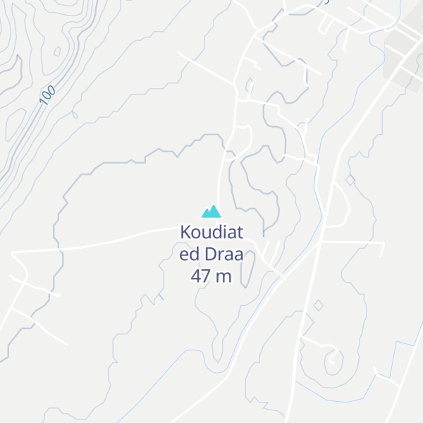 Map of Koudiat ed Draa