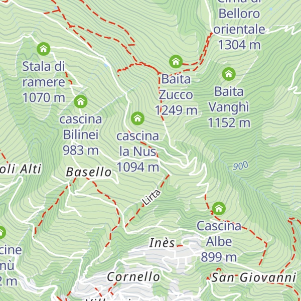 Map of Cascina Boscaia