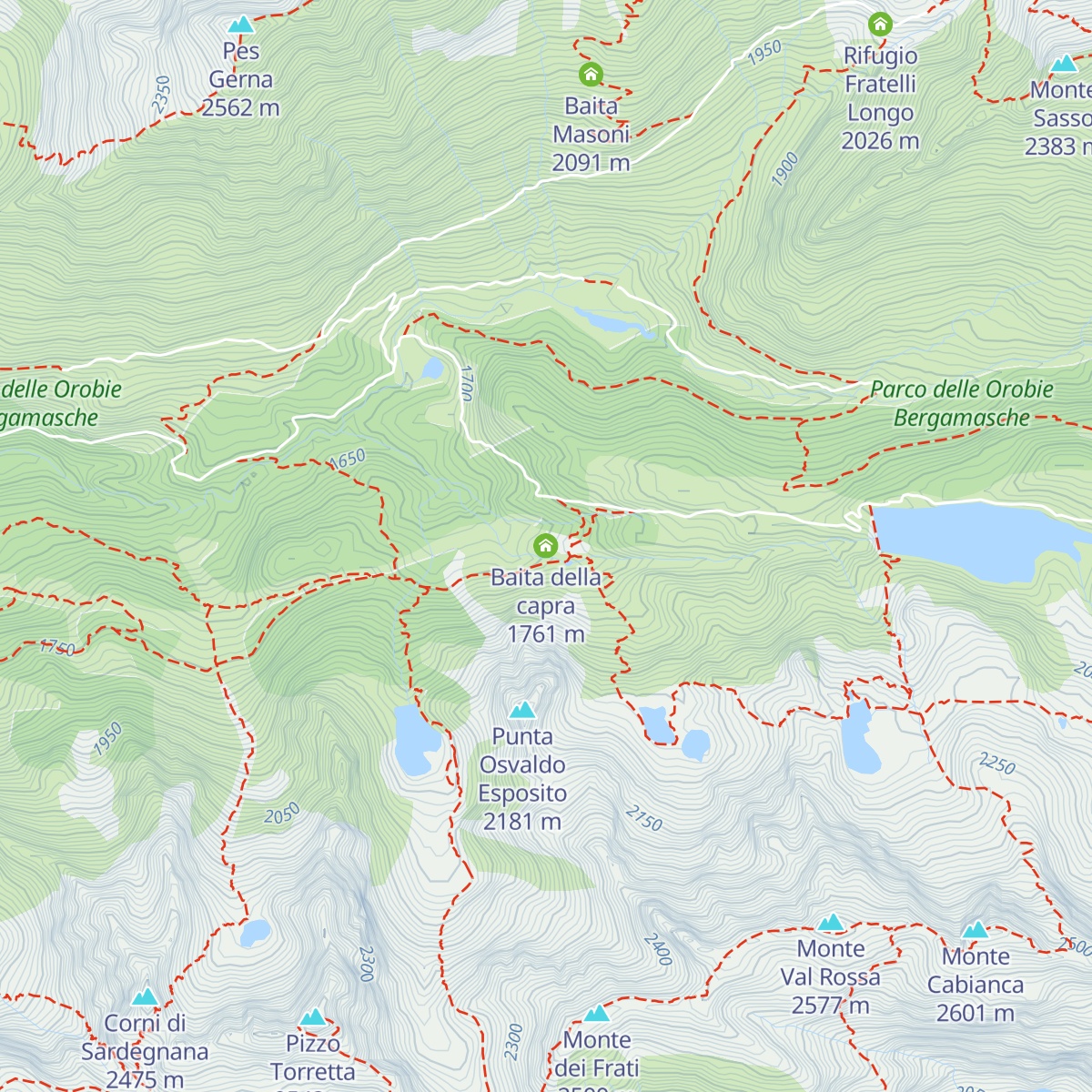 Baita della capra map