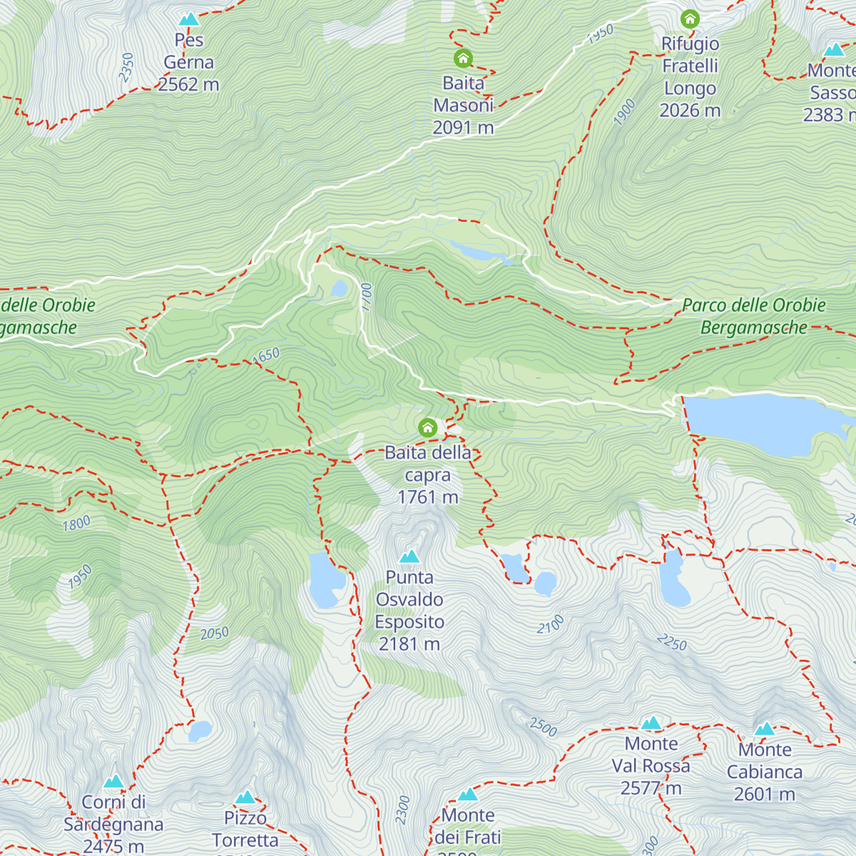 Baita della capra map