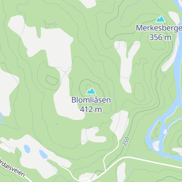 Map of Blomliåsen