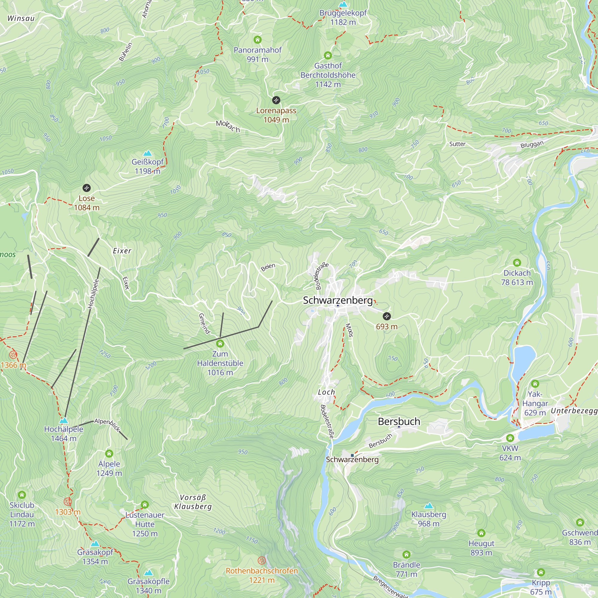 Panoramahotel Sonnhalde map