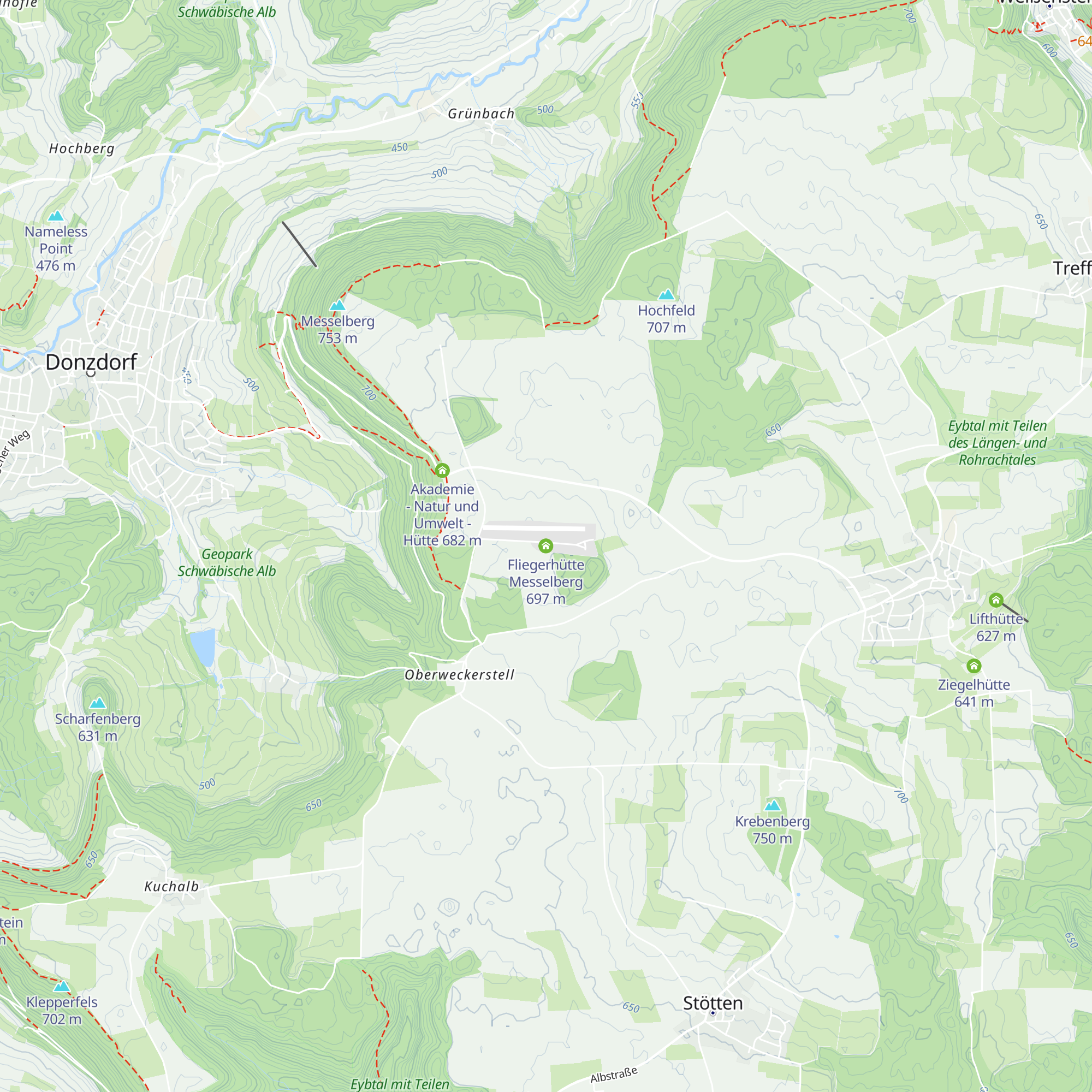 Fliegerhütte Messelberg map