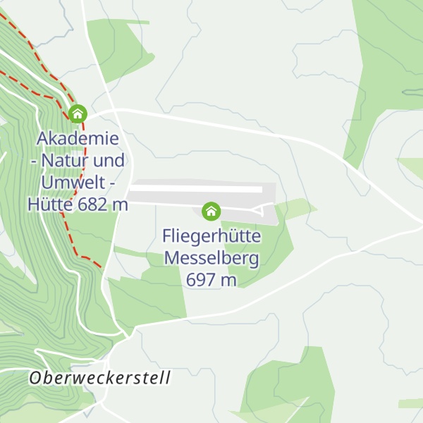 Map of Fliegerhütte Messelberg