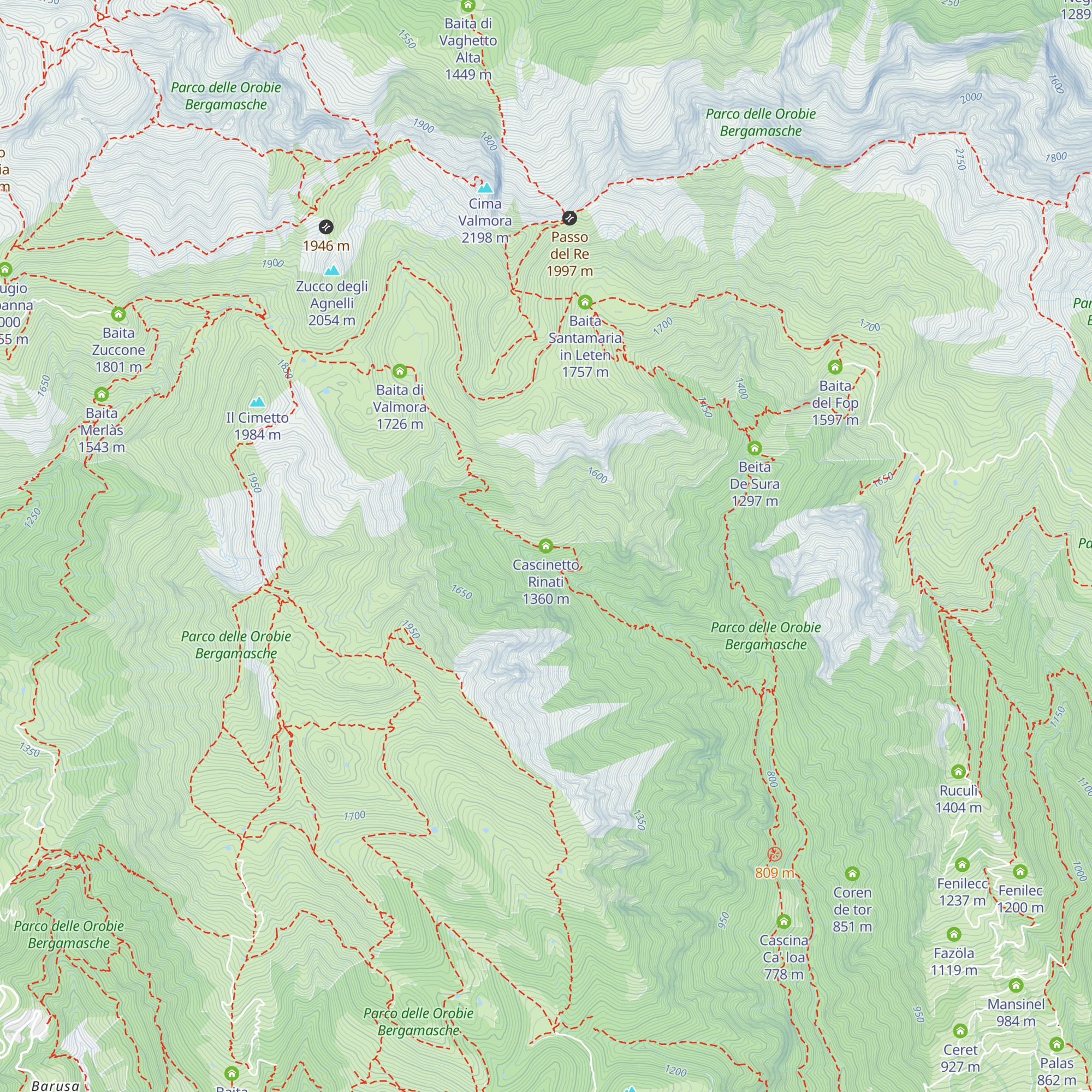 Cascinetto Rinati map