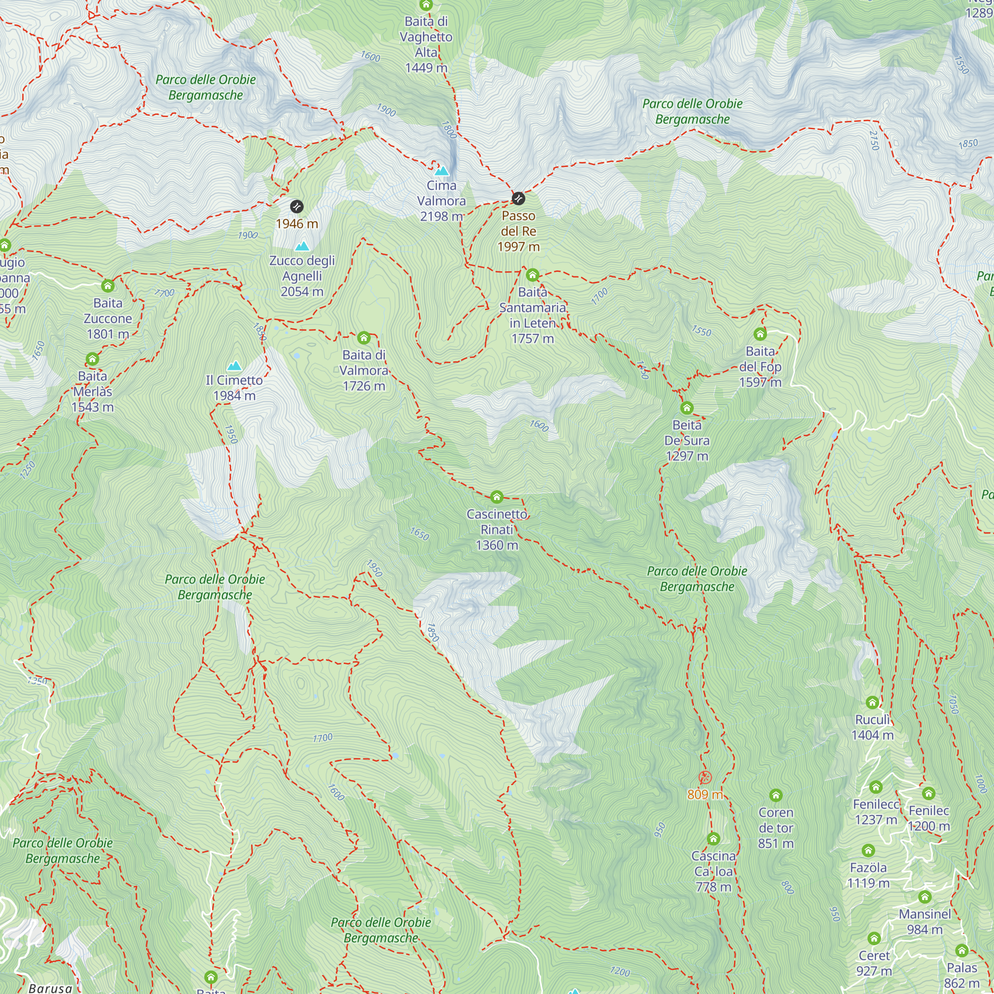 Cascinetto Rinati map