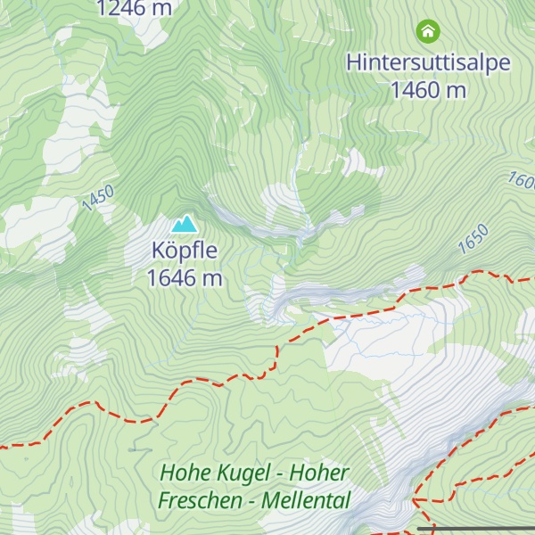 Map of Freudenbergalpe