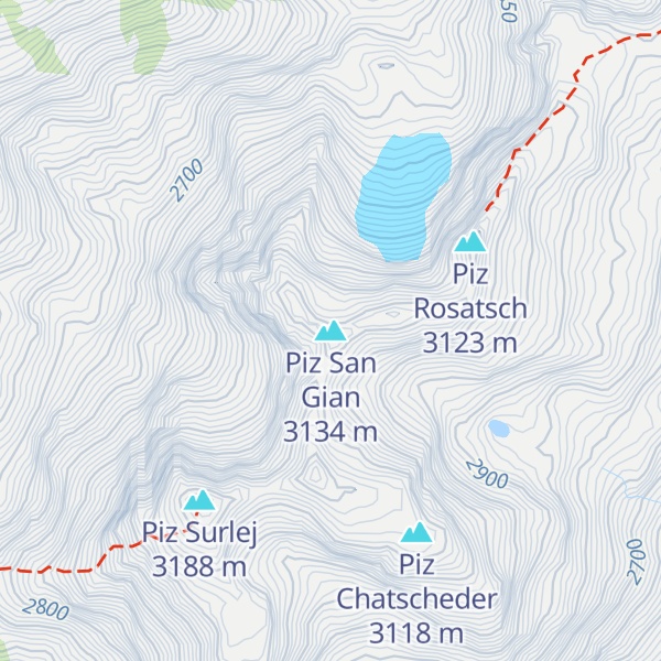 Map of Piz San Gian