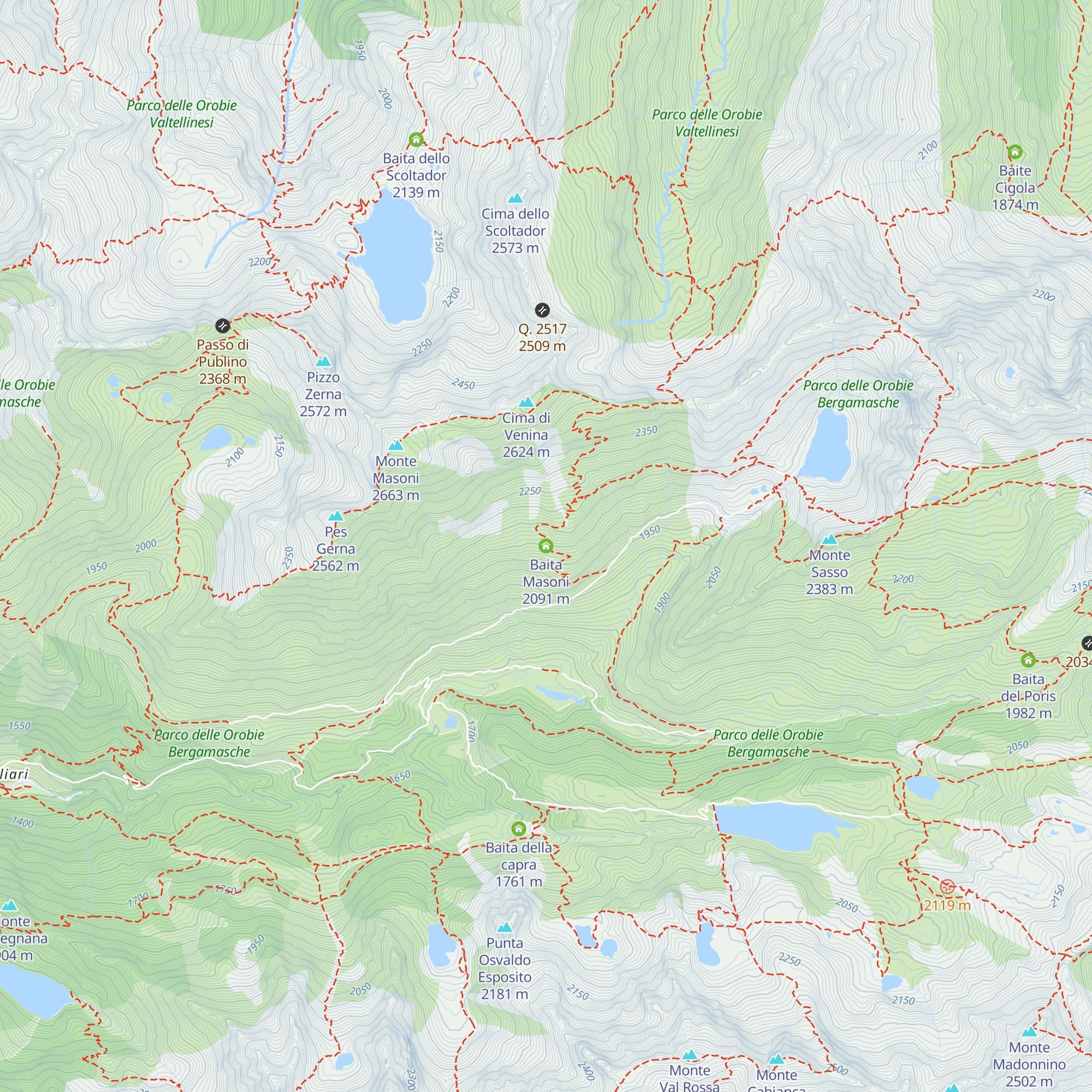 Baita Masoni map