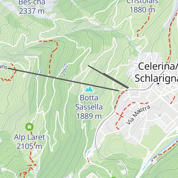 Map of Botta Sassella