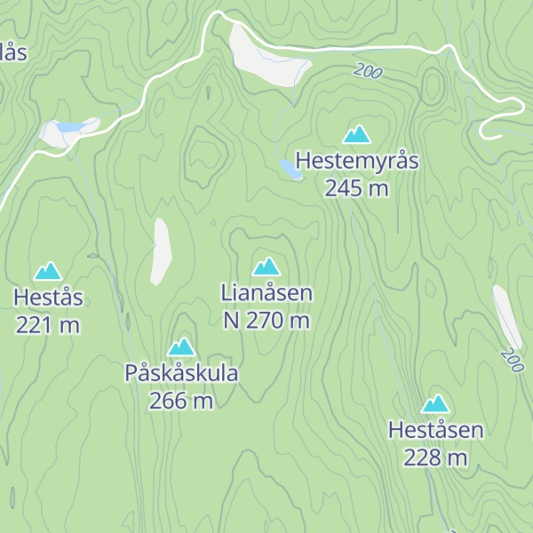 Map of Lianåsen N