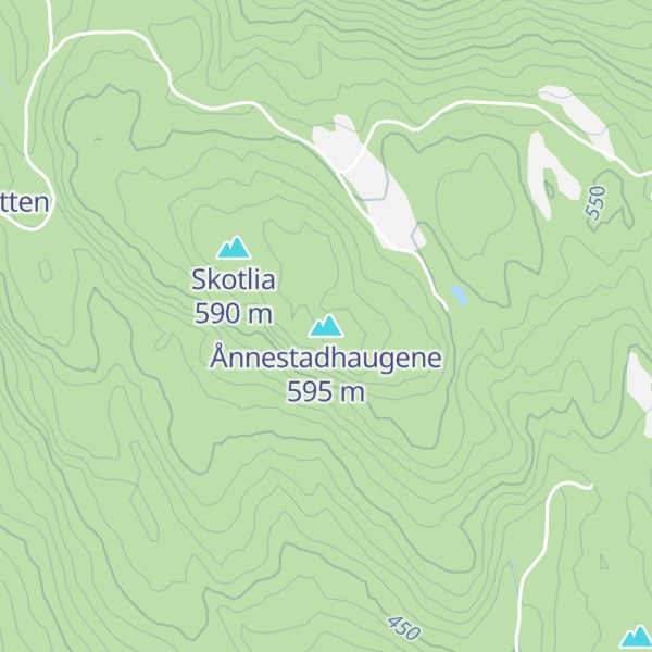 Map of Ånnestadhaugene