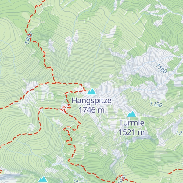 Map of Hangspitze