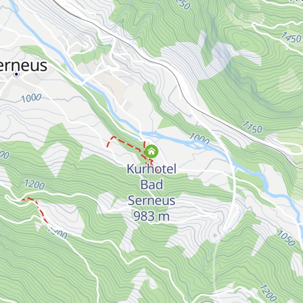 Map of Kurhotel Bad Serneus