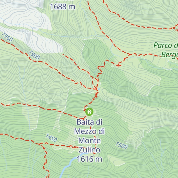 Map of Baita alta monte Zulino