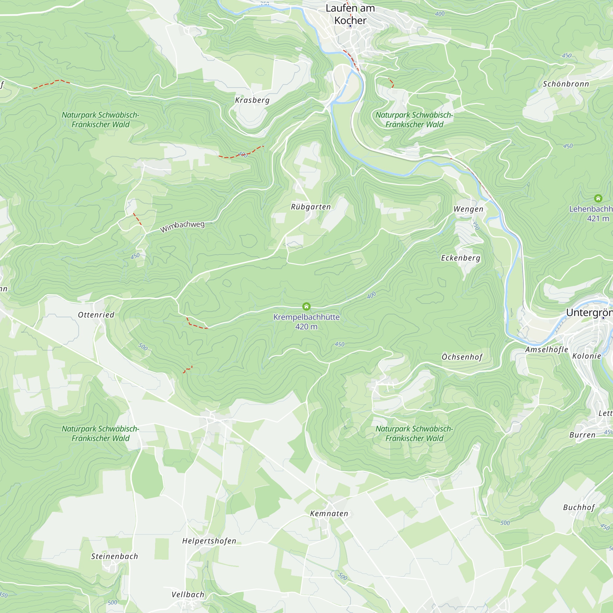 Krempelbachhütte map