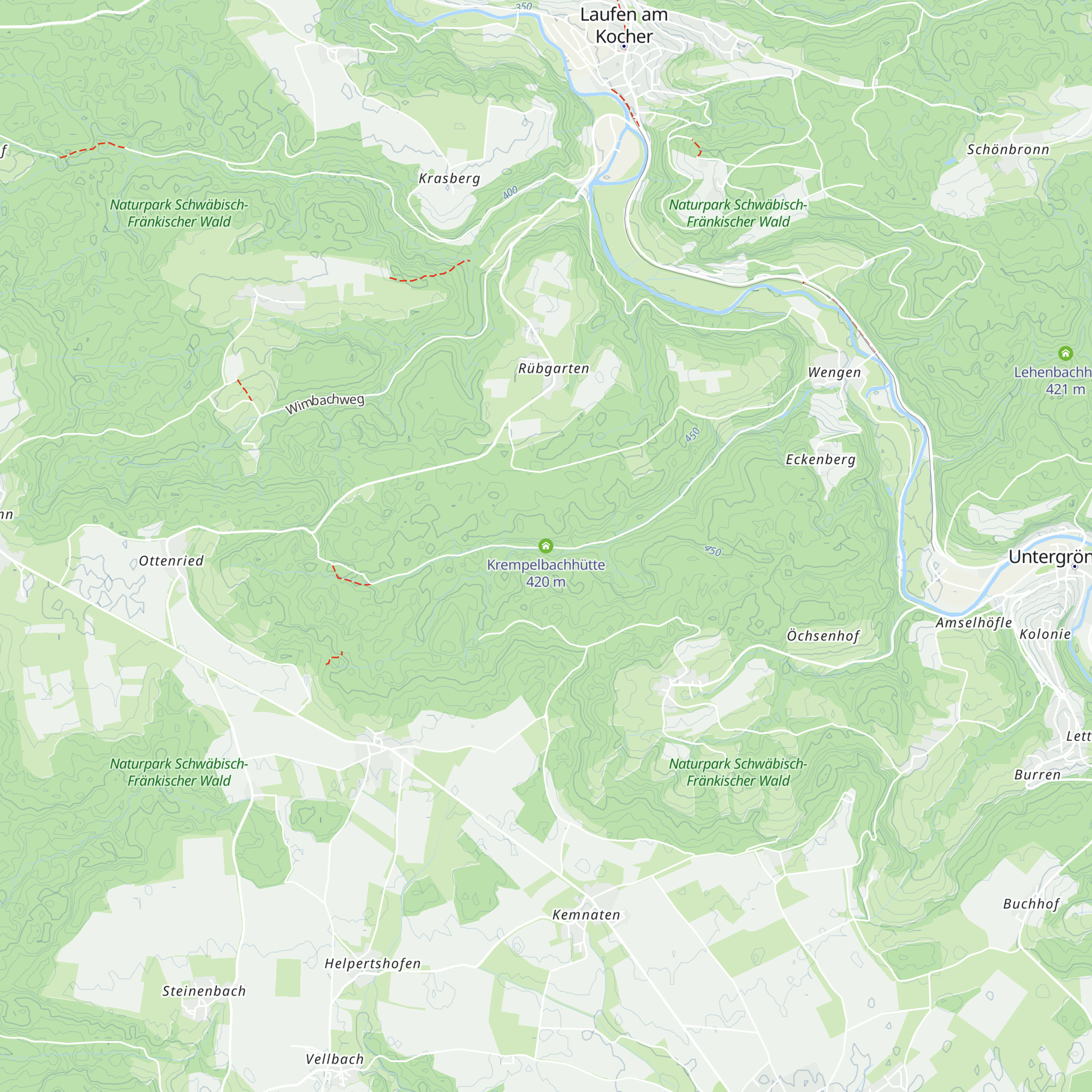 Krempelbachhütte map