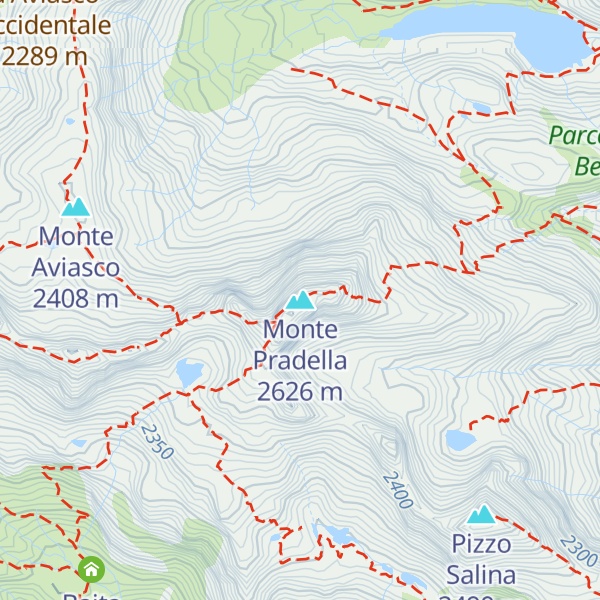 Map of Monte Pradella