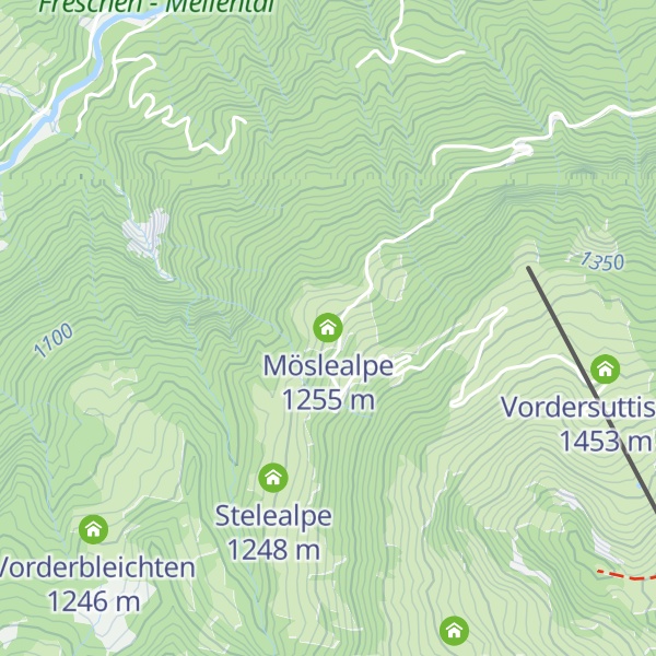 Map of Möslealpe