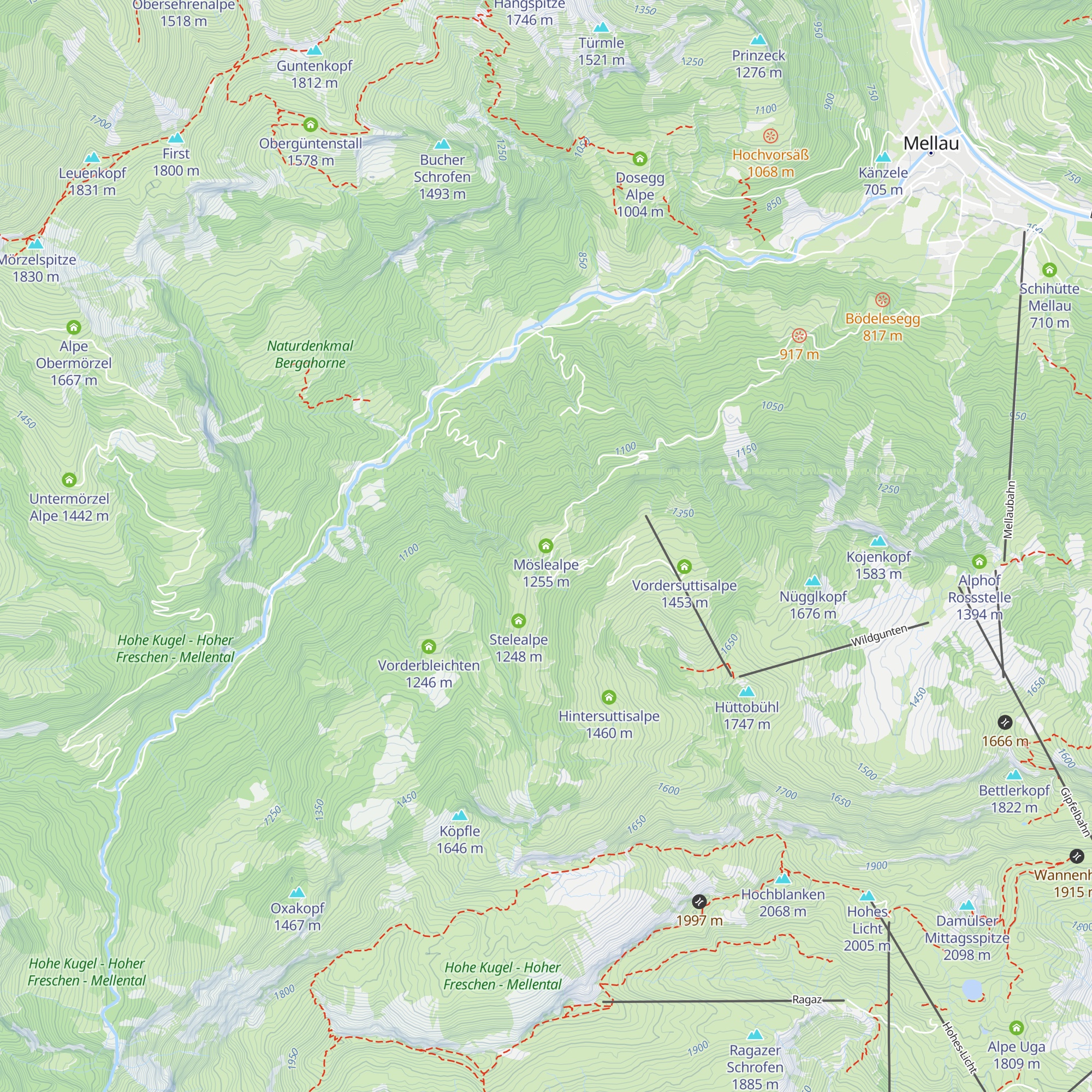 Möslealpe map