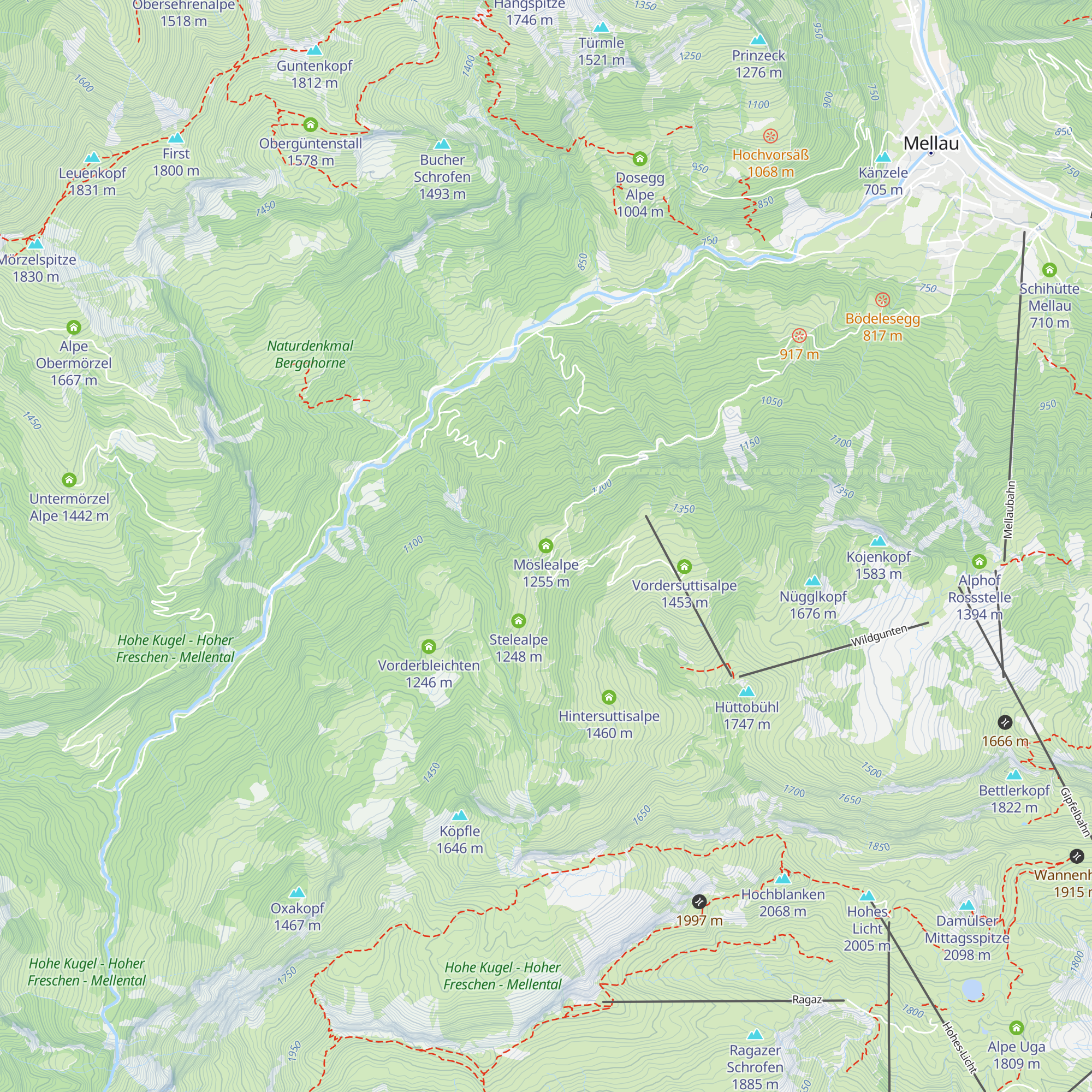 Möslealpe map