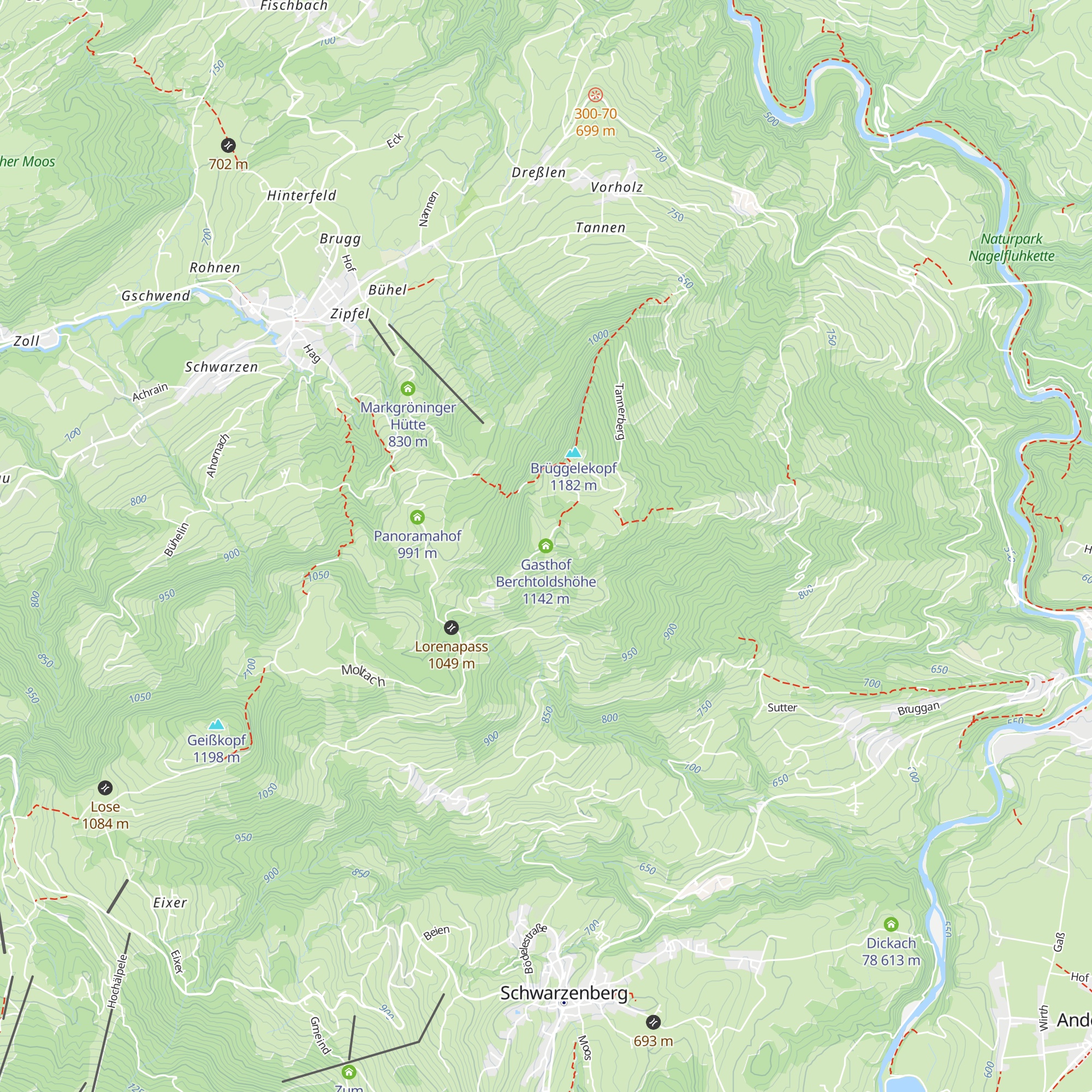 Gasthof Berchtoldshöhe map