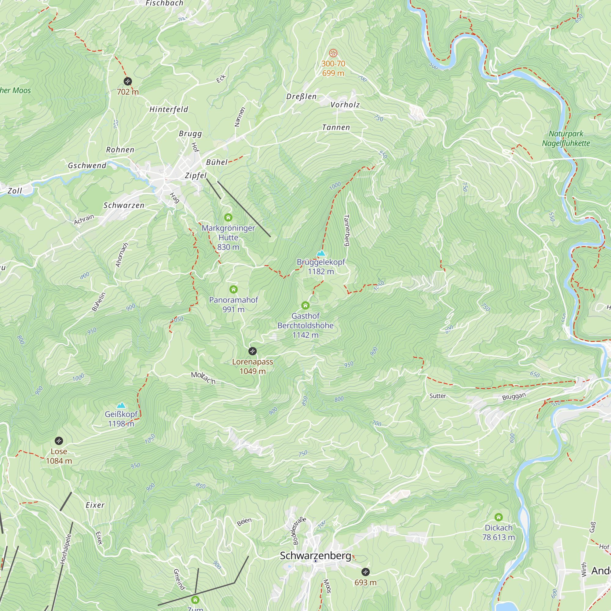 Gasthof Berchtoldshöhe map
