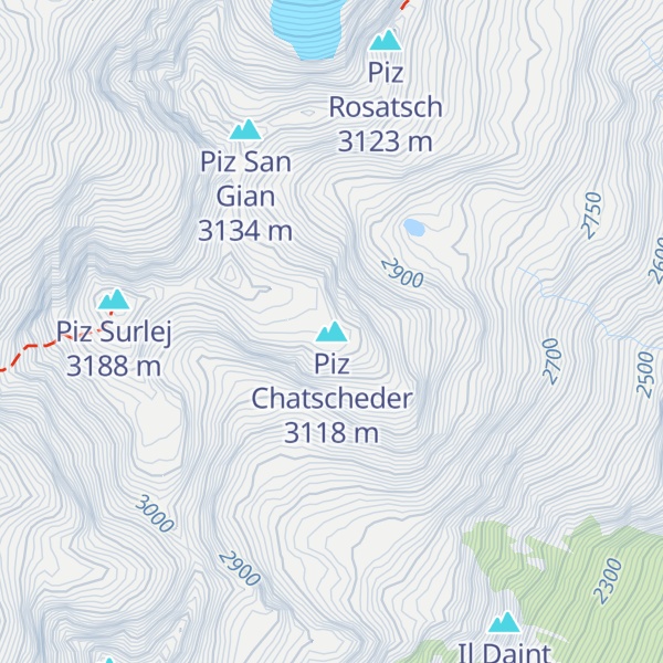 Map of Piz Chatscheder