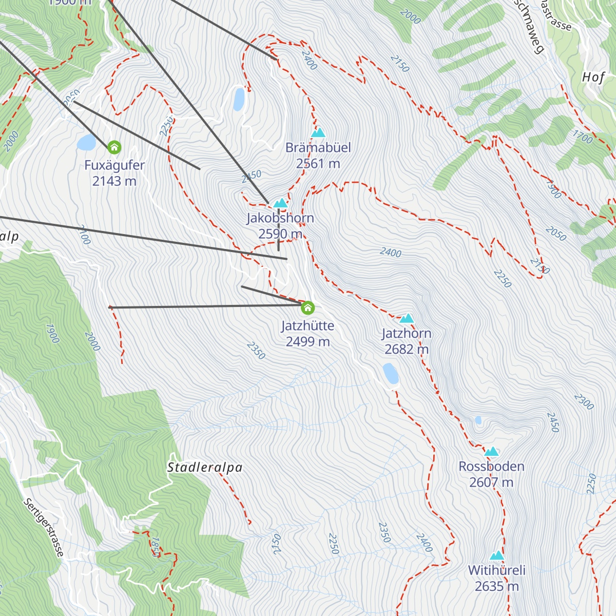 Jatzhütte map
