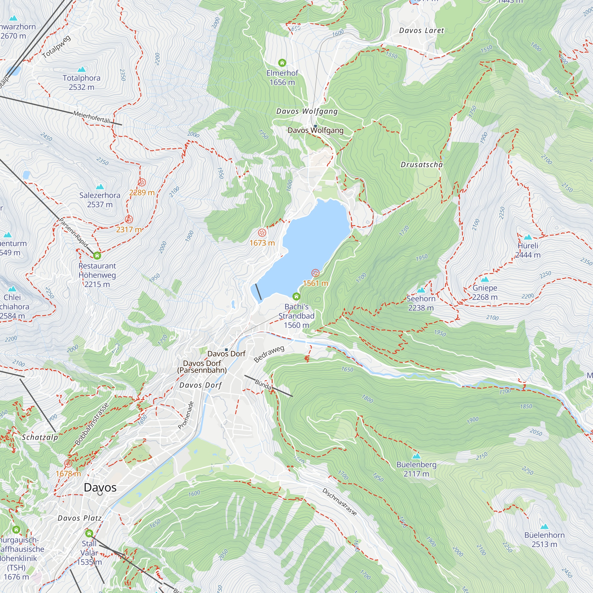 Bachi's Strandbad map