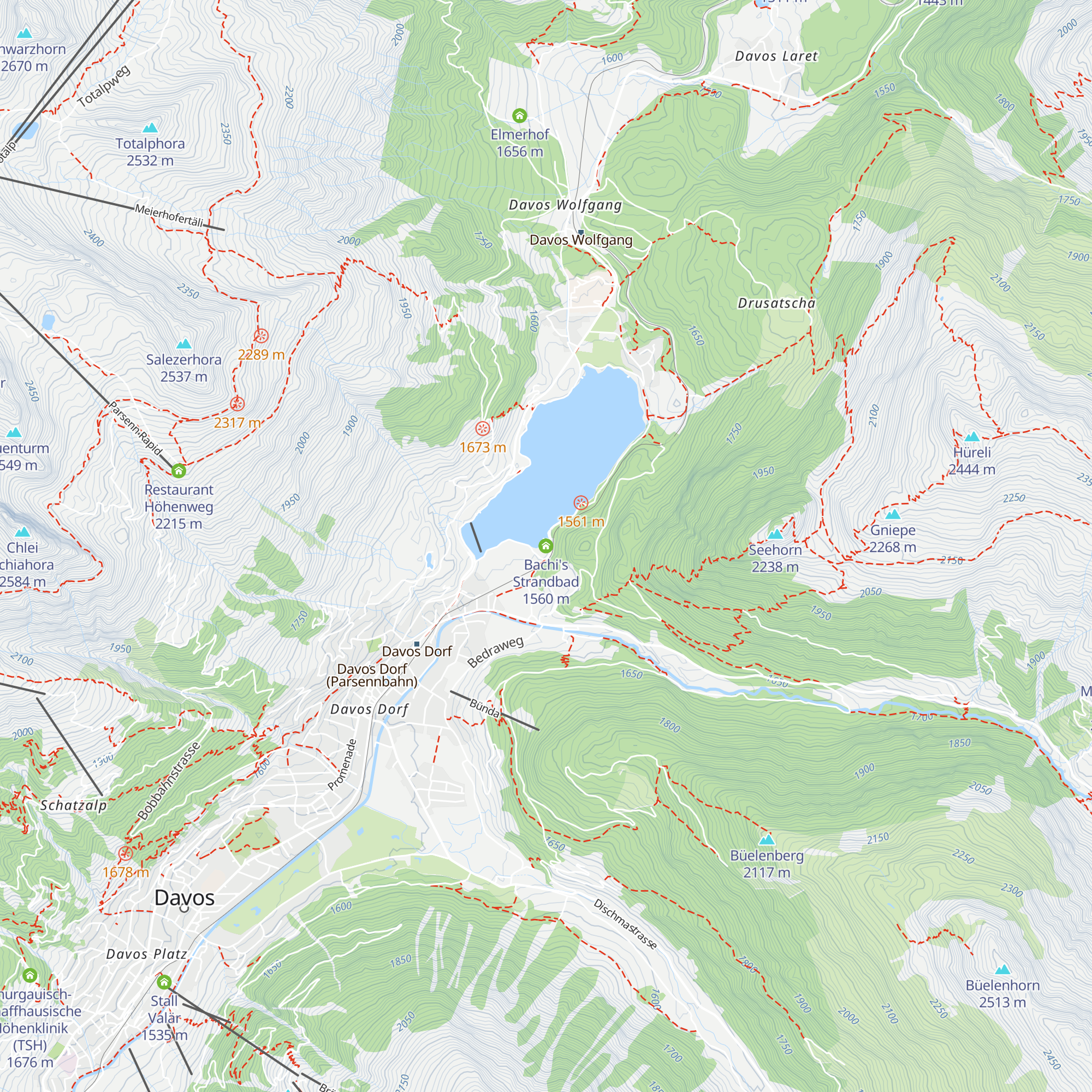 Bachi's Strandbad map