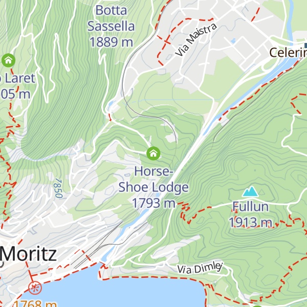 Map of Horse-Shoe Lodge