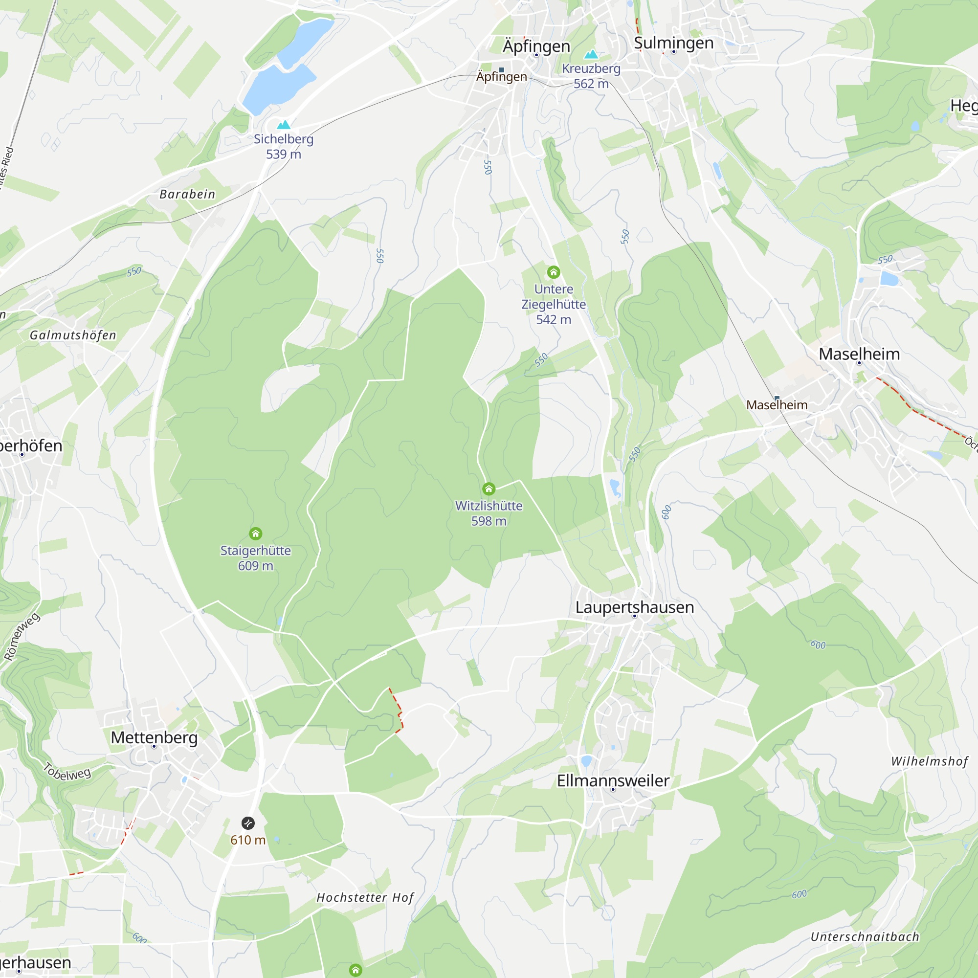 Witzlishütte map
