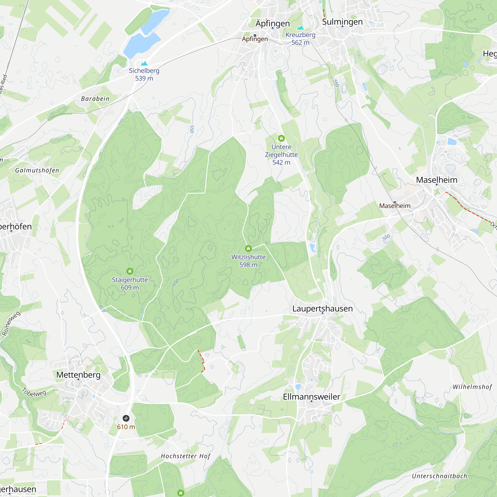 Witzlishütte map
