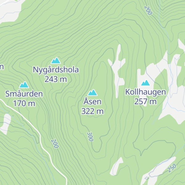 Map of Åsen