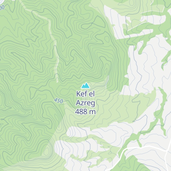 Map of Kef el Azreg