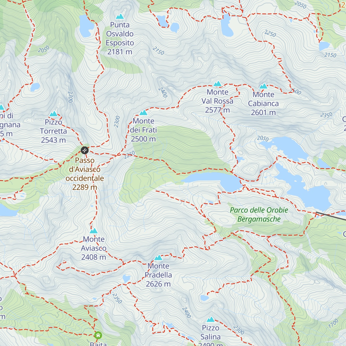 Baita d'Aviasco map
