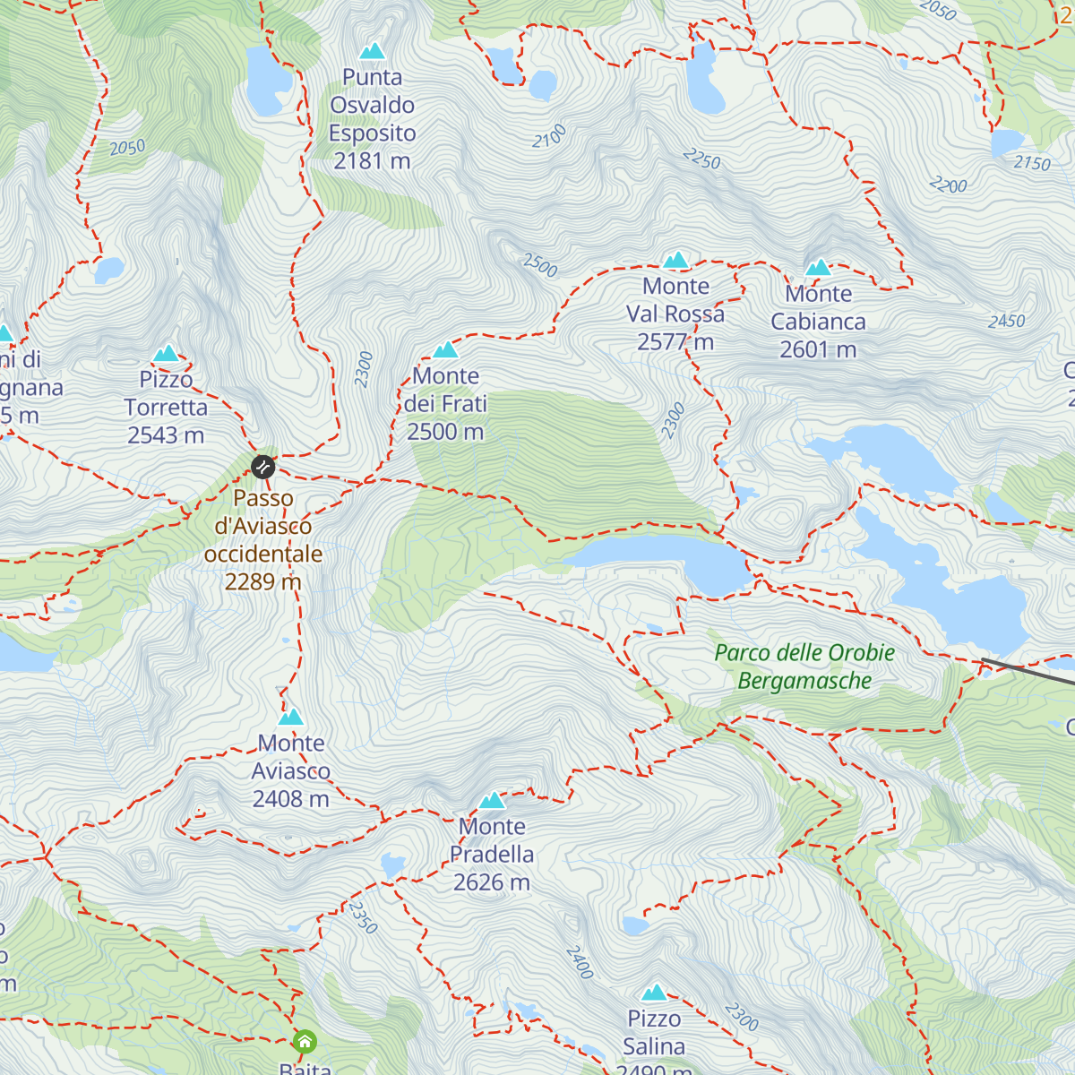 Baita d'Aviasco map