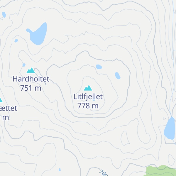 Map of Litlfjellet