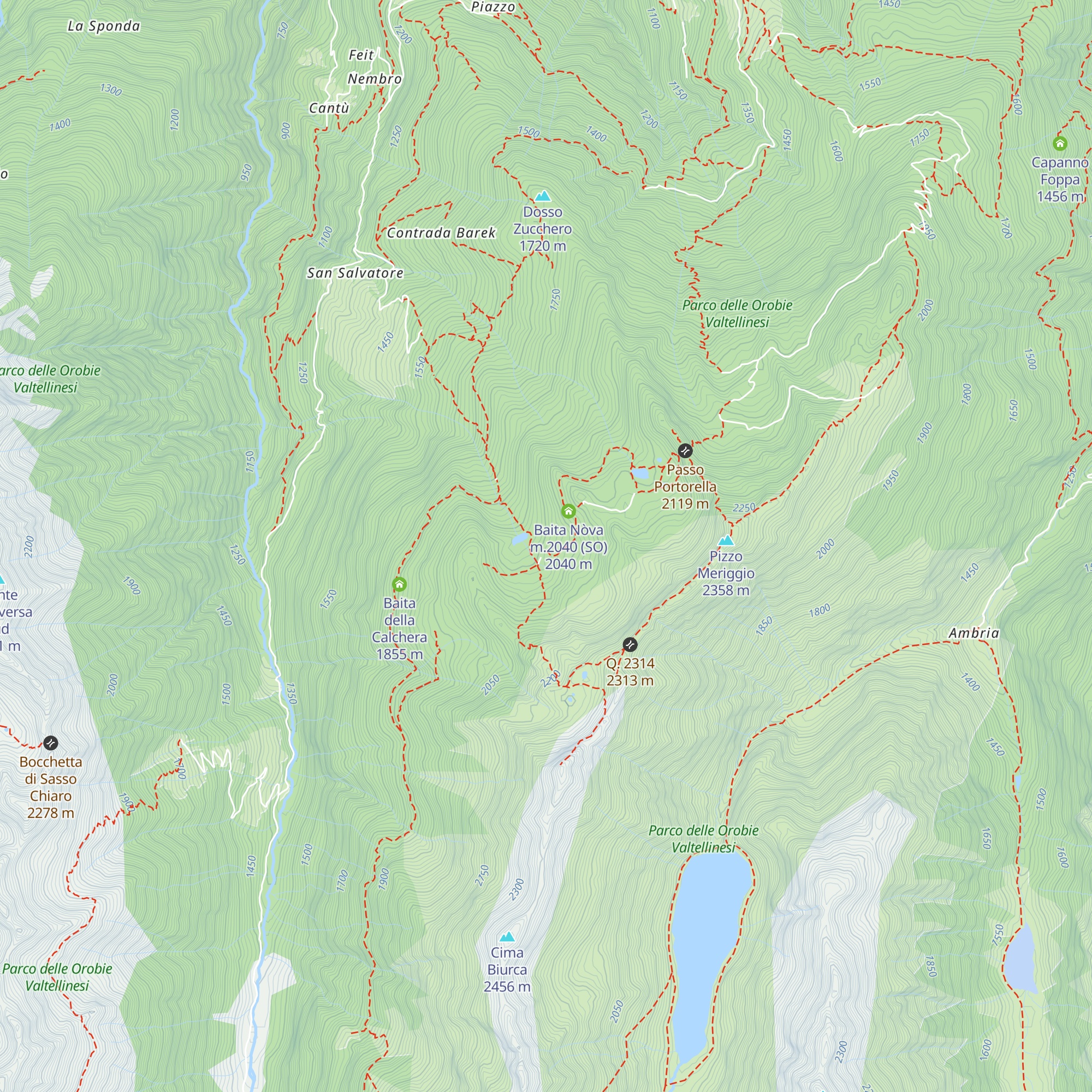 Rifugio Lago della Casera map