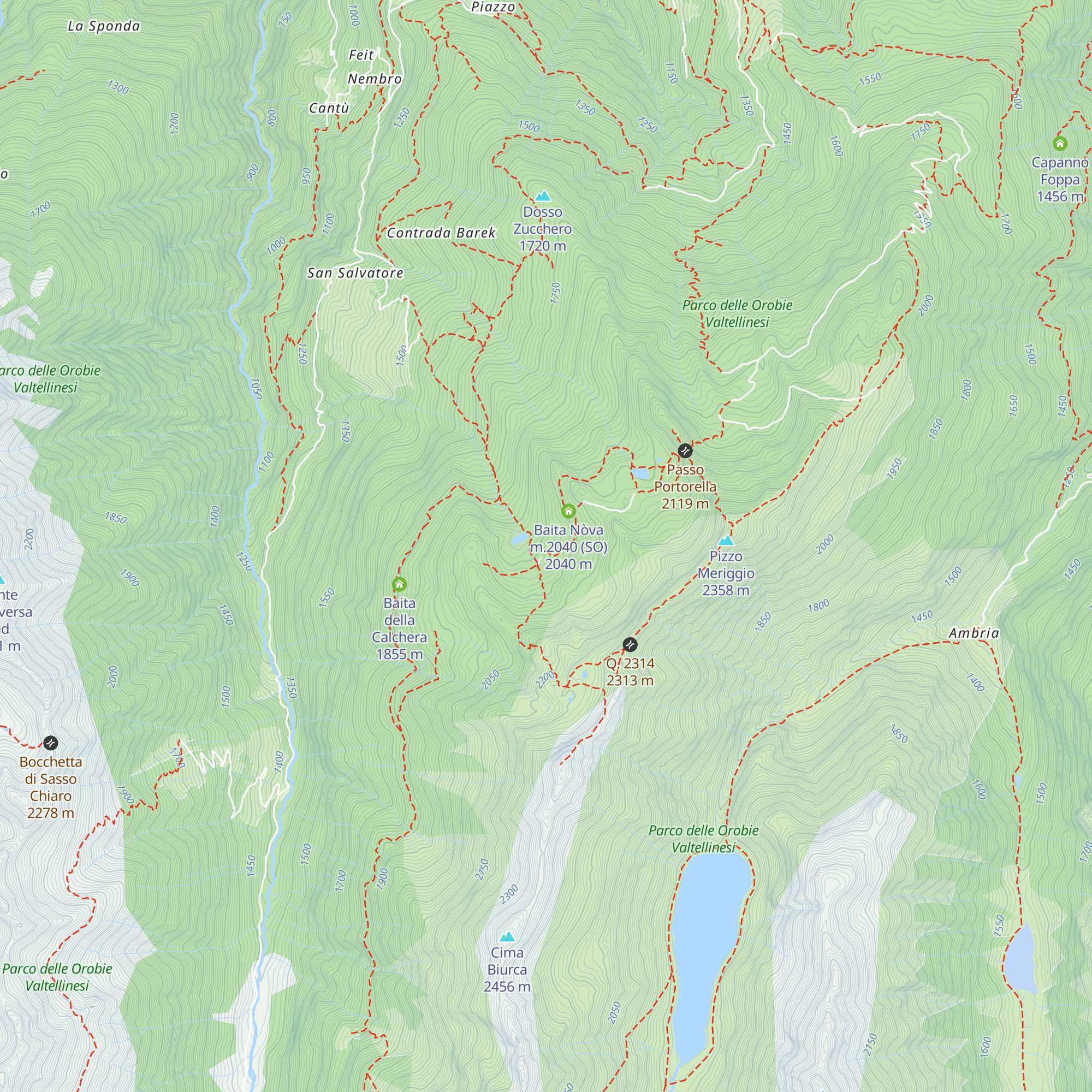 Rifugio Lago della Casera map