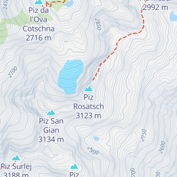 Map of Piz Rosatsch