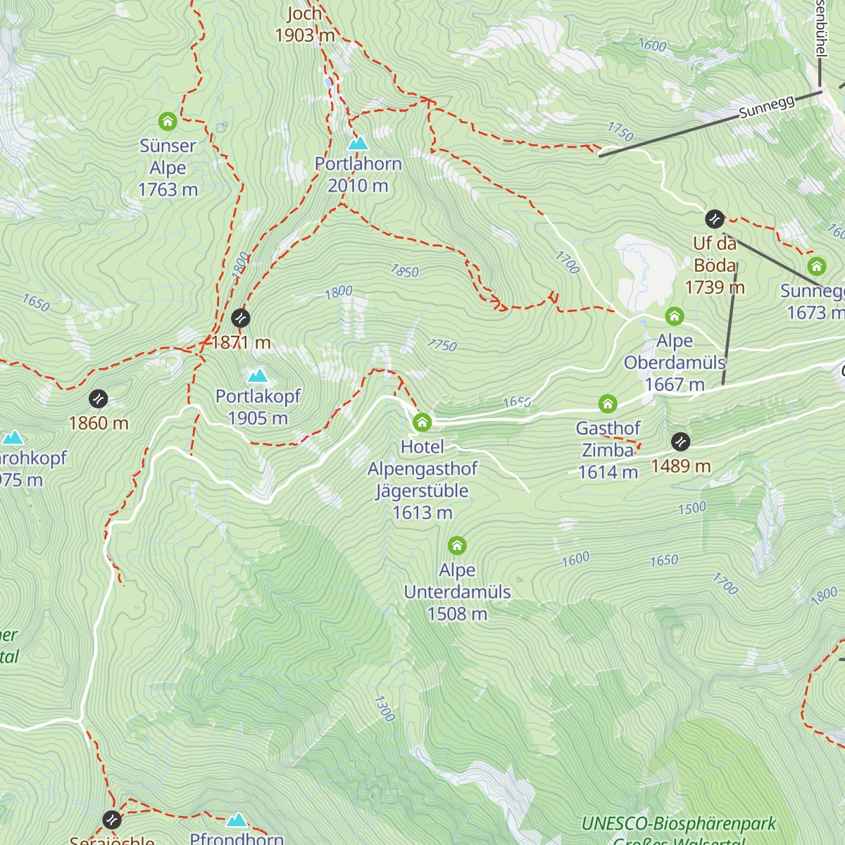 Hotel Alpengasthof Jägerstüble map