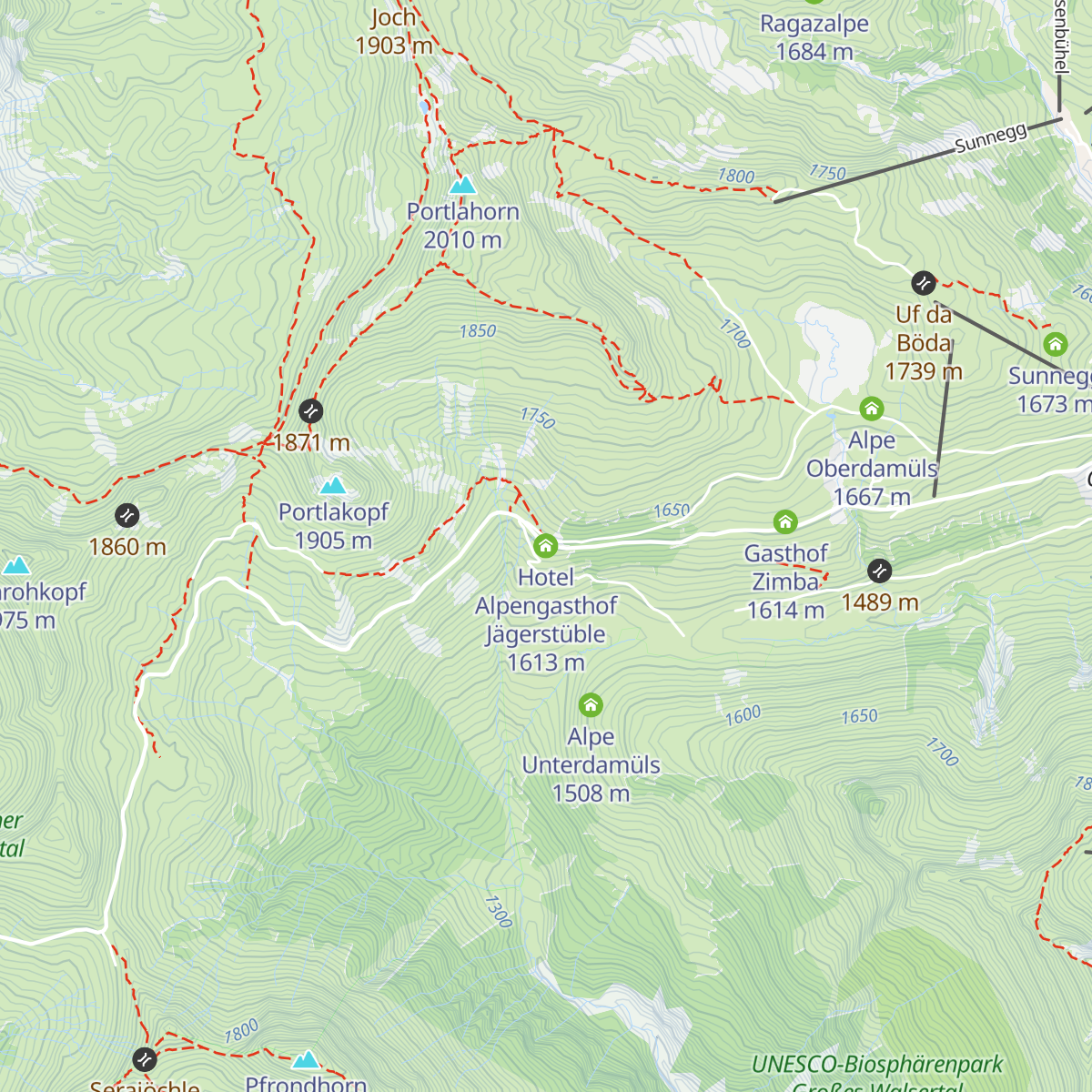 Hotel Alpengasthof Jägerstüble map