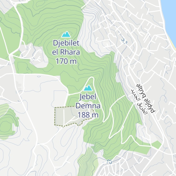 Map of Jebel Demna
