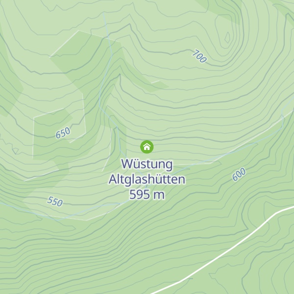 Map of Wüstung Altglashütten