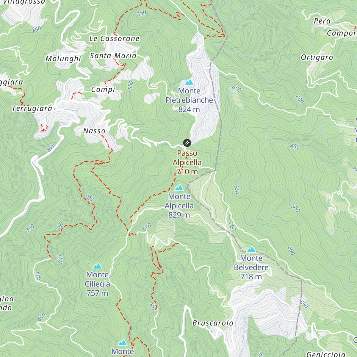 Baita della Luna map