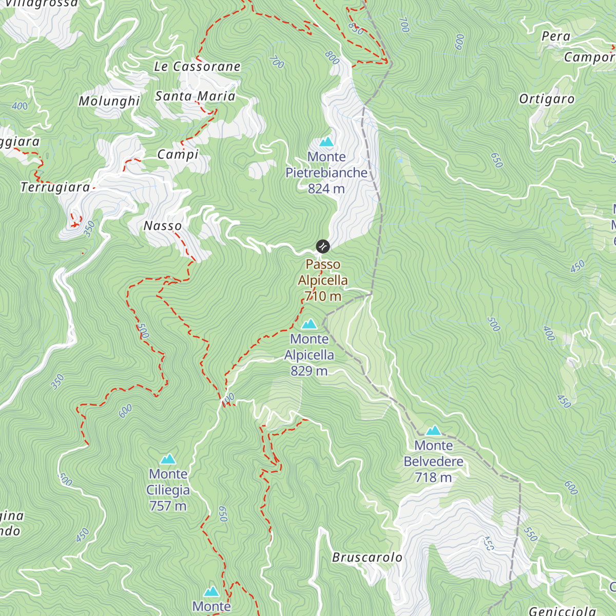 Baita della Luna map